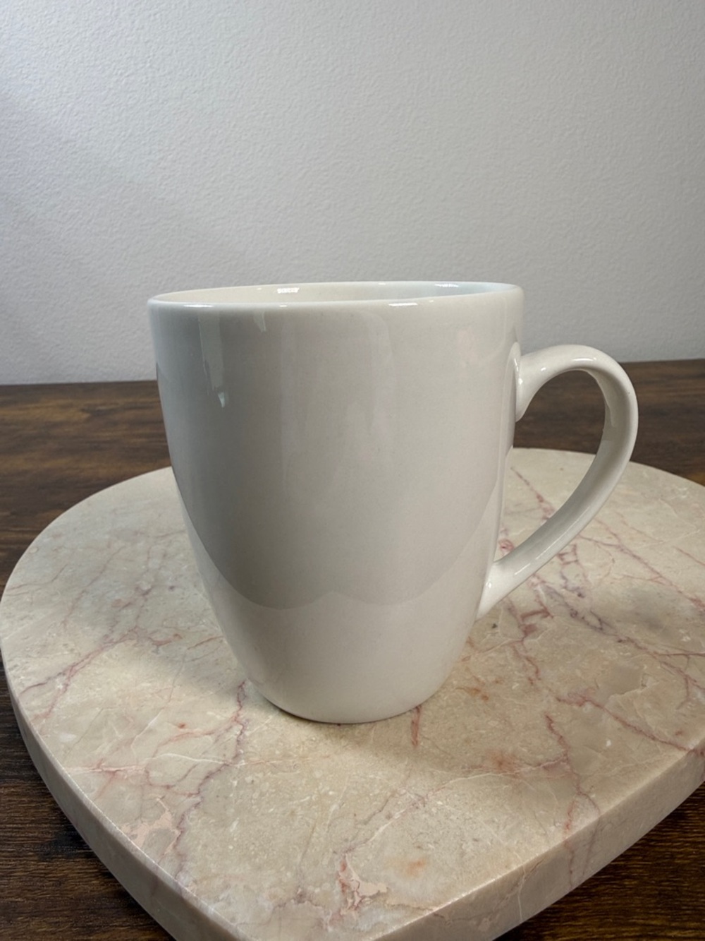 White Ceramic Coffee Mug, 12.5 Oz Microwave & Dishwasher Safe